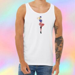 4th of July Girl Salute Unisex Tank Top