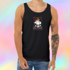 Beagle ugly christmas sweater Unisex Tank Top