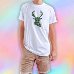 Green Mandala Deer T Shirt