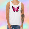 Happy Pink Heart Butterfly Unisex Tank Top