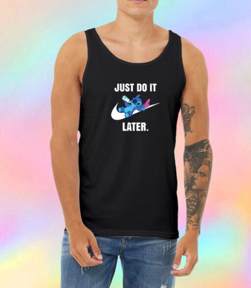 Just Do It Later Cute Baby Disney Stitch Unisex Tank Top