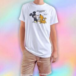 Mickey Mouse Fuck Off Garfield T Shirt