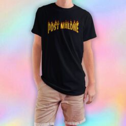 Post Malone Thrasher Flame T Shirt