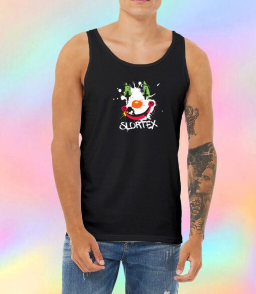 Slortex Clown Icon but this one is a mess Unisex Tank Top