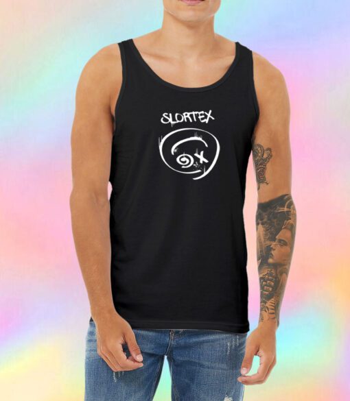 Slortex is a cool band but I only wear black shirts Unisex Tank Top