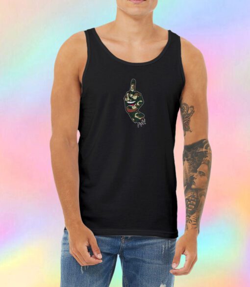 Smiling Hand Camouflage Unisex Tank Top
