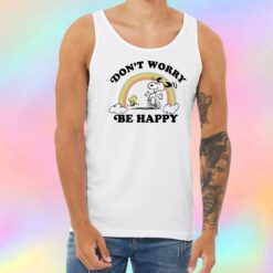 Snoopy Dont Worry Be Happy Unisex Tank Top