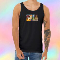 Woman Yelling at a Mystery Dog Unisex Tank Top