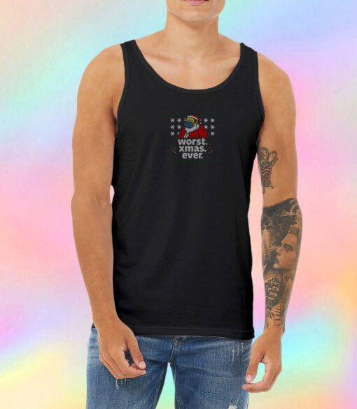 Worst Christmas Ever ugly sweater Unisex Tank Top