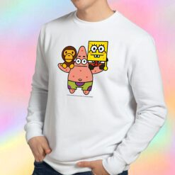 2008 Baby milo Bape X Spongebob Rare Sweatshirt