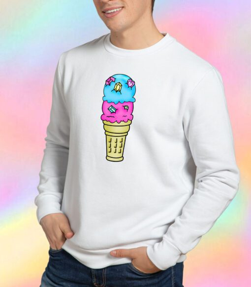Bejeweled Ice Cream Cone Sweatshirt