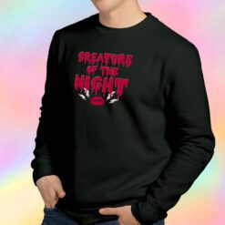 Creature of the Night Rocky Horror Slogan Sweatshirt