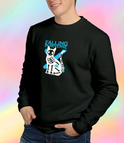 Falling In Reverse Skeleton Cat Sweatshirt