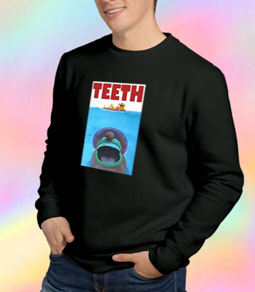 Funny Jaws Movie Teeth Sweatshirt