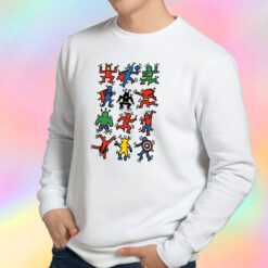 Funny Marvel All Superhero American Pop Art Sweatshirt