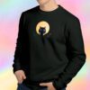 Halloween Fence Black Cat Sweatshirt