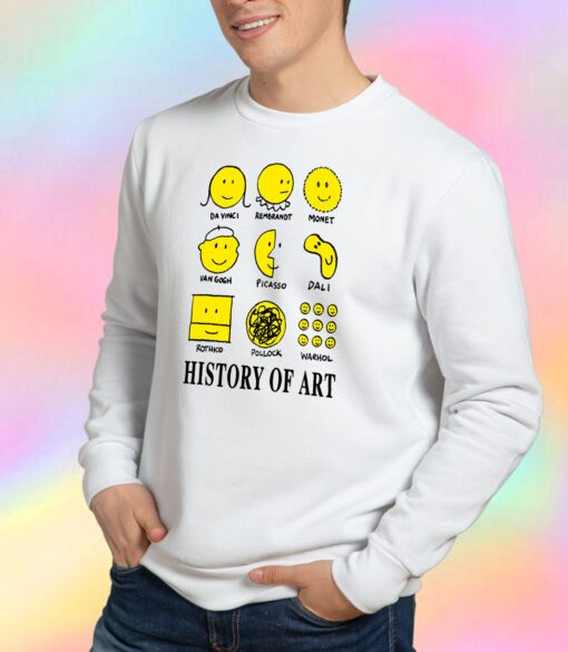 History of Art Smiley Face Sweatshirt