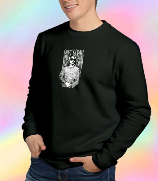 Kurt Cobain Stripes Grunge Sweatshirt