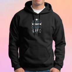 Life Hitchhikers Quote Typography Sci Fi Dont Panic Hoodie