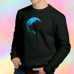 Lion Blue circle Sweatshirt