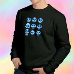 Nine Blue Skulls Sweatshirt