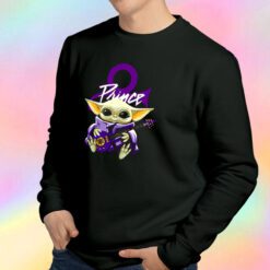 Prince Baby Yoda Hug Guitar Sweatshirt