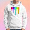 Rainbow Paint Drip Hoodie