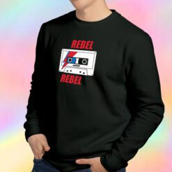 Rebel Rebel Bowie Mixtape Retro Music Sweatshirt