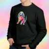 Soft Pastel Lovable Rainbow Pup Sweatshirt