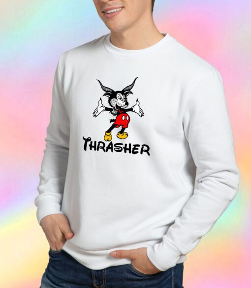 Thrasher Goat Mickey Mouse Sweatshirt