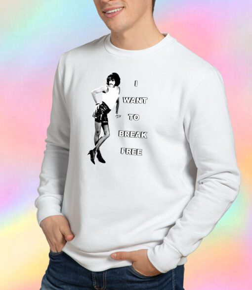 Vintage I Want To Break Freddie Mercury Queen Sweatshirt
