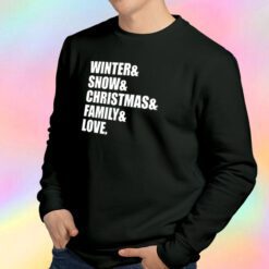 family love christmas Sweatshirt