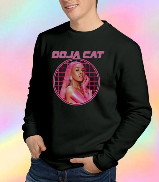 Amala Zandile Doja Cat Laser Grid Portrait Sweatshirt