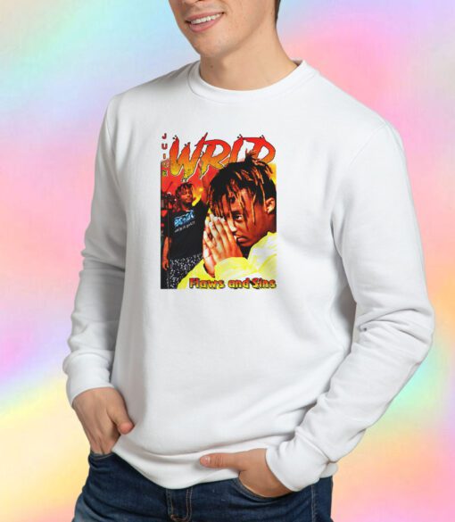 Juice Wrld Flaws And Sins Cool 90s Rapper Sweatshirt