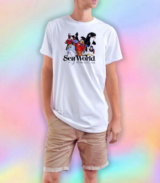 SeaWorld Retro Team Adult Tee T Shirt