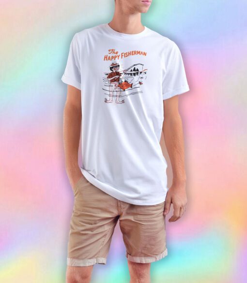 The Happy Fisherman tee T Shirt