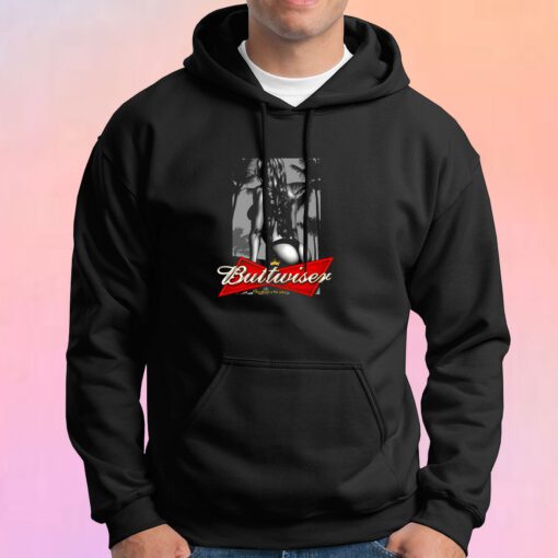 Buttwiser Babe Funny Parody Hoodie