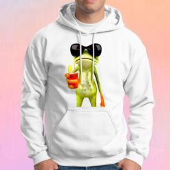 Frog Funny Cocktail Hipster Funny Hoodie