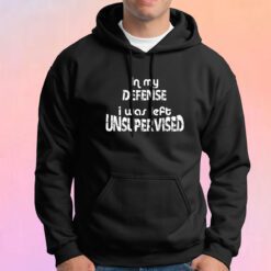 In My Defence I Was Left Unsupervised tee Hoodie
