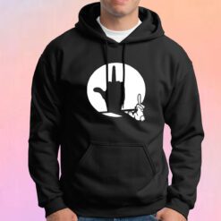 Middle Finger Shadow Puppet tee Hoodie