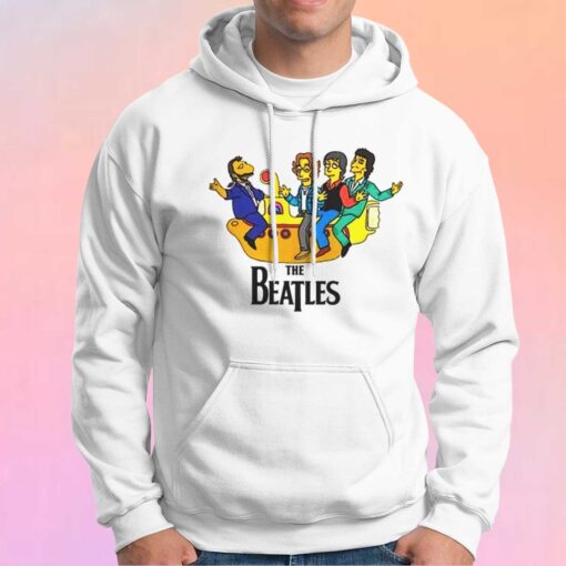 The Beatles Logo The Simpsons tee Hoodie