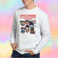 Stranger Cats Parody Movie Sweatshirt