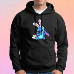 Disney Stitch With Easter Bunny Hoodie