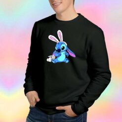 Disney Stitch With Easter Bunny Sweatshirt
