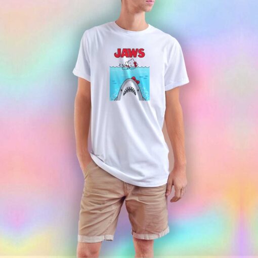 Funny Hello Kitty Parody Jaws T Shirt