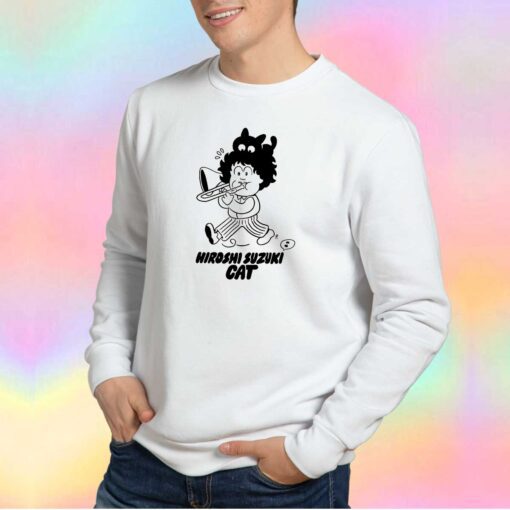 Hiroshi Suzuki Cat Sweatshirt