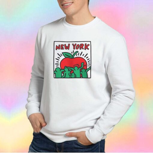 Red Apple Keith Haring Sweatshirt