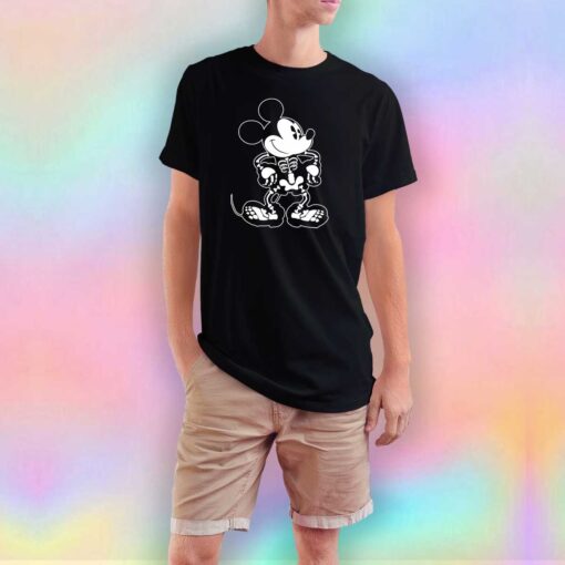 Mickey Skeleton Tee T Shirt