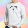 Rock N' Roll Mickey Mickey Hands Metallica Sweatshirt