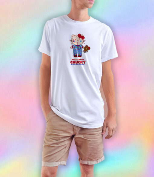 Hello Kitty Chucky Horror Movie T Shirt